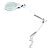 Светильник настольный Леда С-20 ПРО (на струбцине,с увеличительной линзой 4,5D) LED,8Вт (белый)