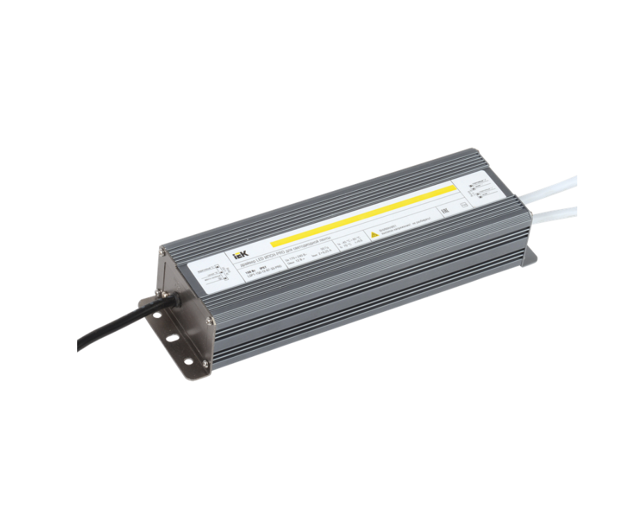 Драйвер LED ИПСН-PRO 150Вт 12 В блок- шнуры IP67 IEK