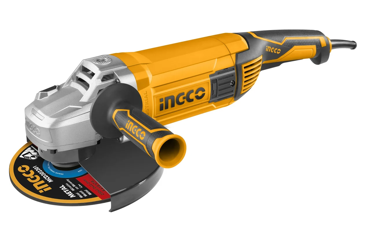 УШМ INGCO AG24008 INDUSTRIAL 2400 Вт, 6300 об/мин, 230мм