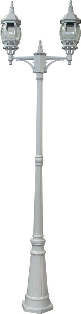 Светильник садово-парковый Feron 8114 столб 2*100W E27 230V, белый