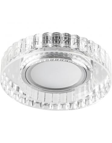 Светильник потолочный встраиваемый со свет. подсв. 15LED*2835 SMD 4000K, MR16 50W G5.3, CD985