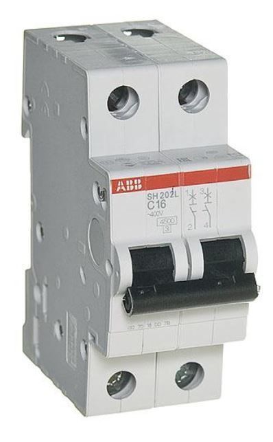 Выключатель авт. мод. 2п C 16А 4.5кА ABB