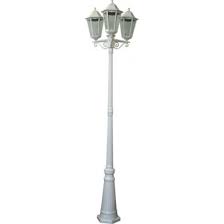 Светильник садово-парковый Feron 6215 столб 3*100W E27 230V, белый