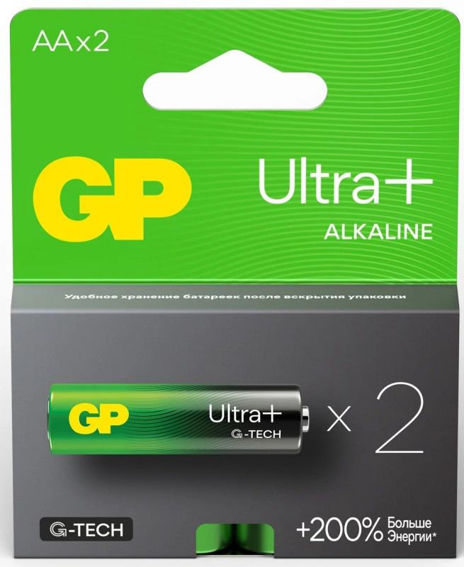 Э/пит. GP15AUPA21-2CRSB2 AA LR6 Ultra plus в уп. 2шт