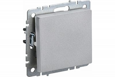 BRITE Выключатель 1-кл 10А ВС10-1-0-БрА алюминий IEK