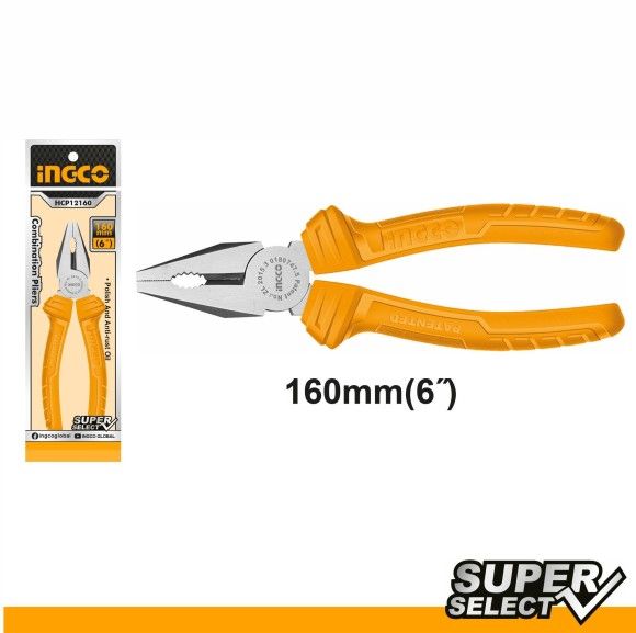 Плоскогубцы комбинированные 160 мм INGCO HCP12160