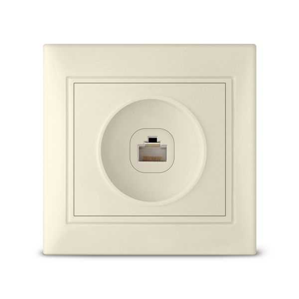 Розетка комп. 1м. Севиль с/у, 1А, RJ45, слоновая кость UNIVersal