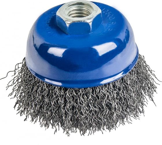 Кордщетка для МШУ чашеобразная мягкая ПРАКТИКА  75 мм М14 (1шт.) блистер