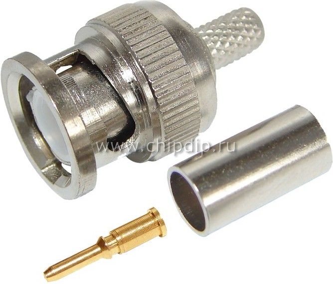 Разъем штекер BNC RG-6 обжим тип waterproof