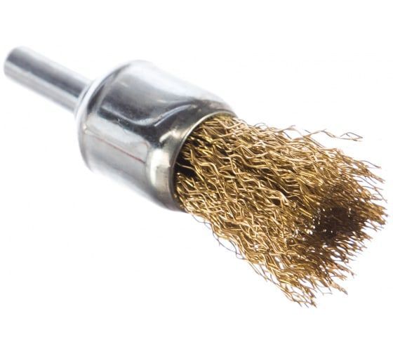 Кордщетка для дрели кистеобразная мягкая ПРАКТИКА 16 мм, хвост 6 мм