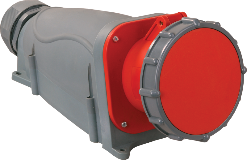 Розетка стационарная ССИ-134 63А-6ч/380-415В 3Р+РЕ IP67 MAGNUM ИЭК
