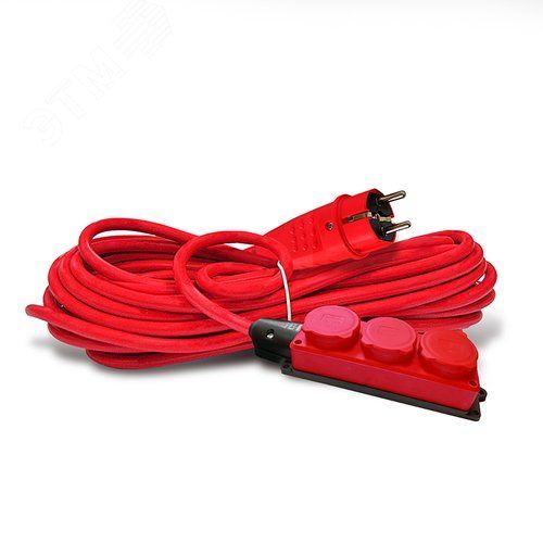 Удлинитель силовой 3 розетки IP-44 DOMTOK АРКТИК Морозостойкий КГ 3*1,5, 3,5кВт, з/к 10м