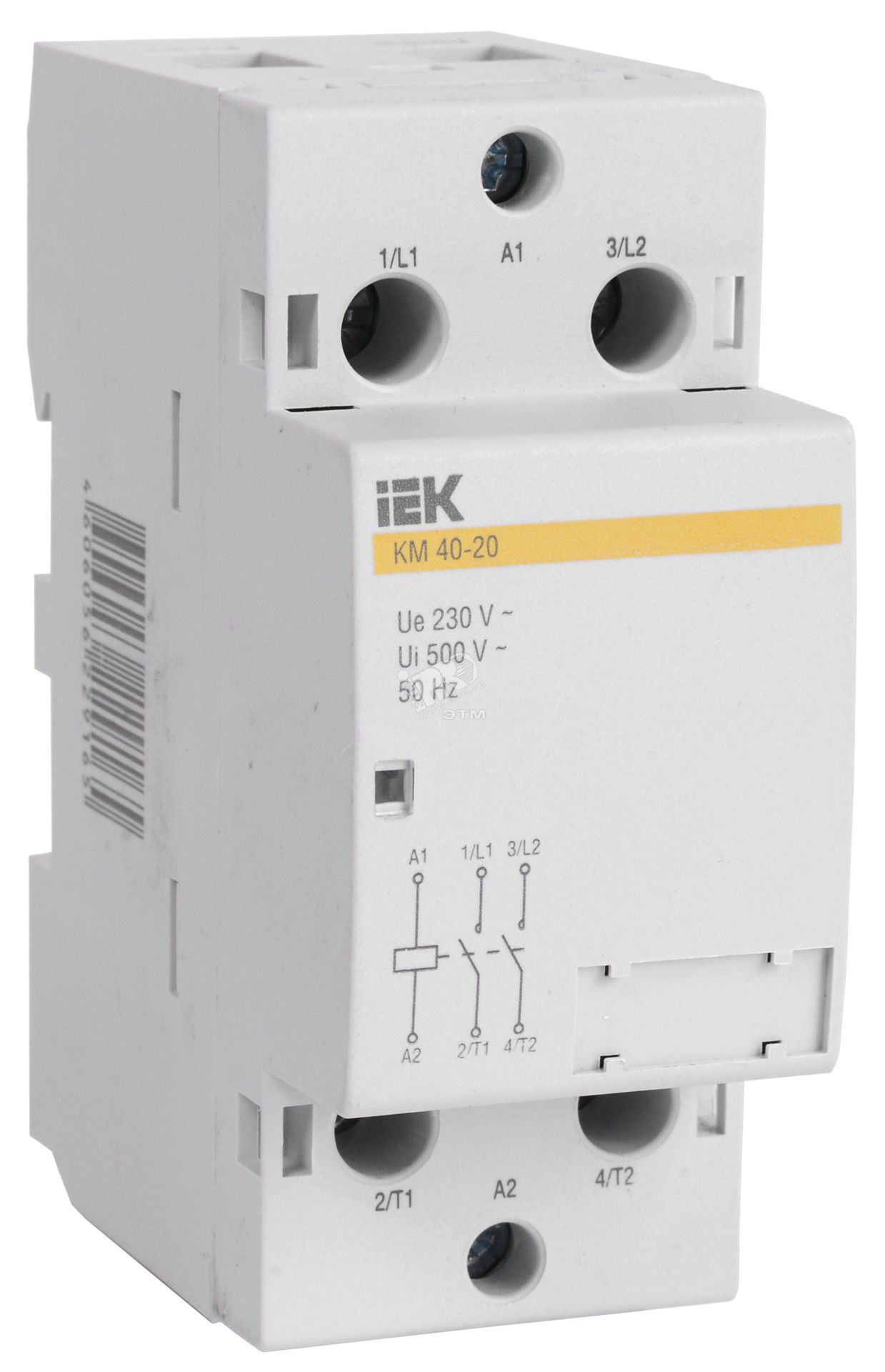 Контактор модульный КМ63-20М AC IEK