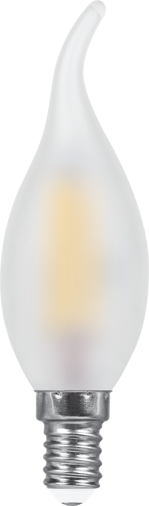 Лампа светодиодная Feron 7Вт E14 2700K LB-67 Свеча на ветру матовая