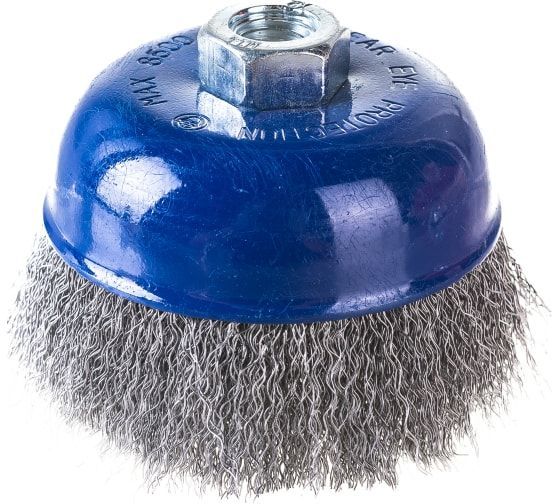 Кордщетка для МШУ чашеобразная мягкая ПРАКТИКА 100 мм М14 (1шт.) блистер