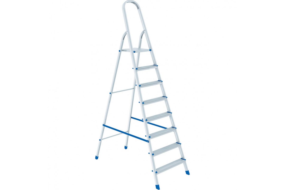 Стремянка, 8 ступеней, алюминиевая, Сибртех