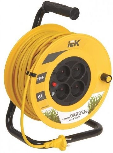 УК20 Катушка с т/з 4 места 2Р/20м 2х0,75мм2 "Garden" ИЭК