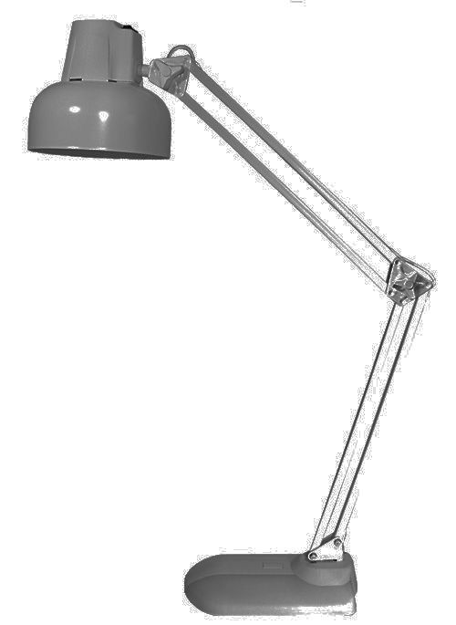 Светильник настольный Трансвит Бета+, на подставке, 60Вт, серебро