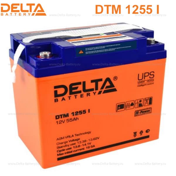 Аккумуляторная батарея Delta DTM 1255 L (12V / 55Ah)