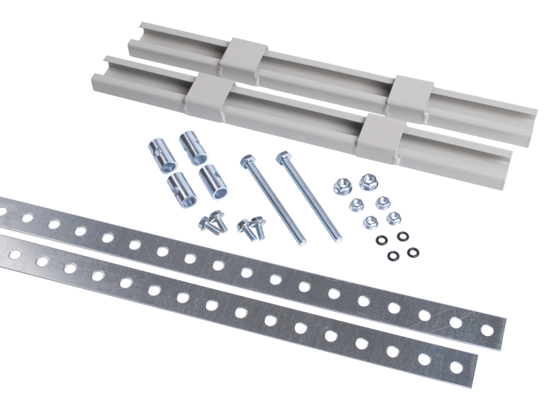 Комплект крепления металлокорпуса к столбу монтажной полосой IEK