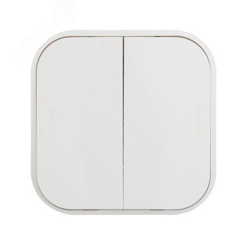 QUTEO Выключатель 2-клав. для откр.уст. 10А белый