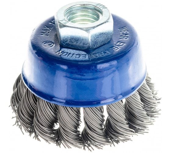 Кордщетка для МШУ чашеобразная витая ПРАКТИКА  65 мм М14 (1шт.) блистер