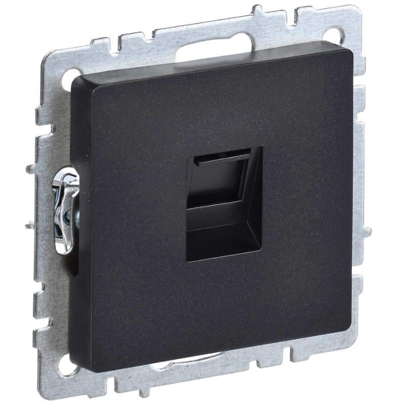 BRITE Роз. комп. RJ45 кат.5E РК10-БрЧ черн. IEK