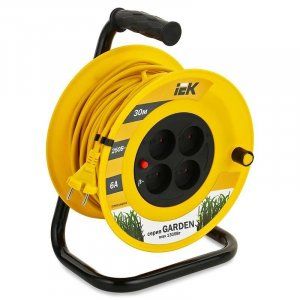 УК30 Катушка с т/з 4 места 2Р/30м 2х0,75мм2 "Garden" ИЭК