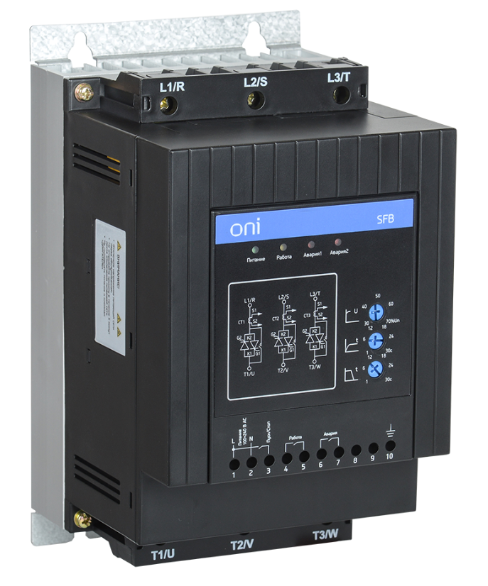 Устройство плавного пуска SFB 3Ф 380В 30кВт 60A Uупр 110-220В Modbus ONI
