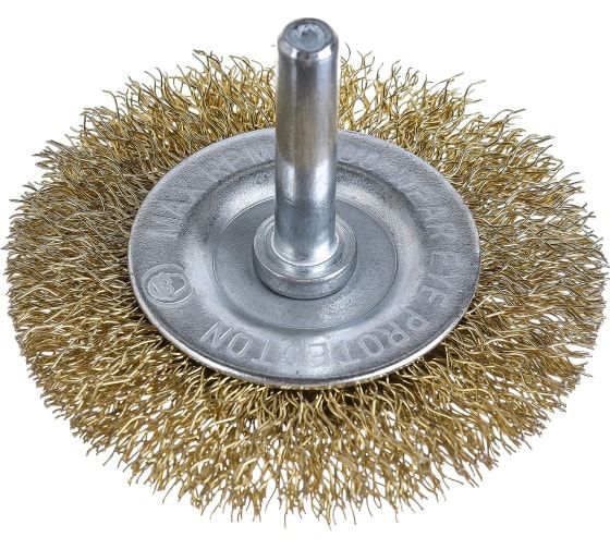 Кордщетка для дрели радиальная мягкая ПРАКТИКА  63 мм, хвост 6 мм