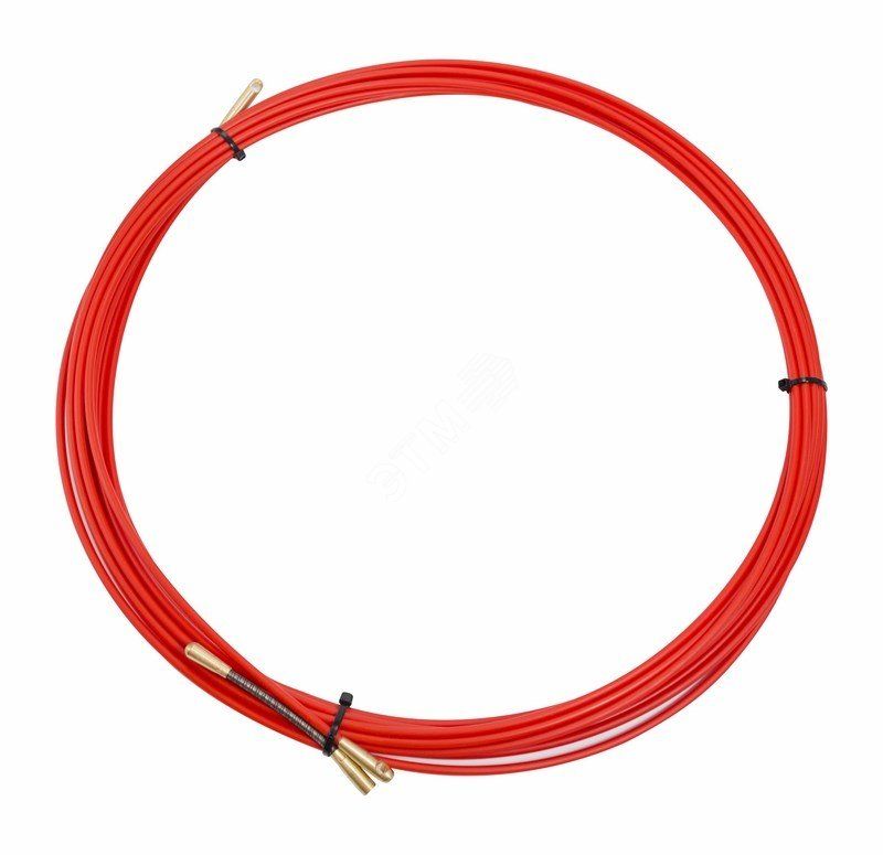 Протяжка кабельная, стеклопруток, d=3.5мм, 15м, красная