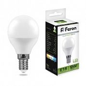 Лампа светодиодная Feron 9Вт Е14 4000К LB-550 Шарик