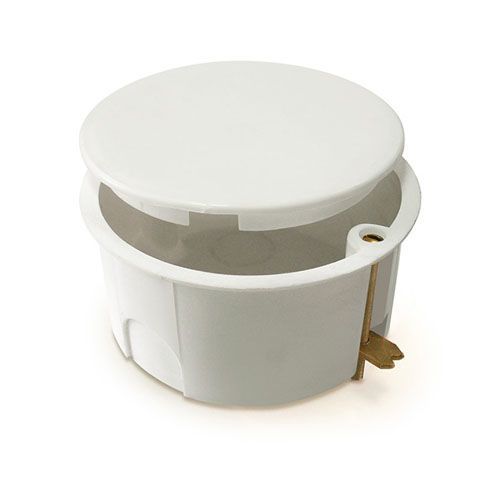 Коробка КМ41024 распаячная d80х40 для полых стен (с крышкой, металл.лапками) ИЭК