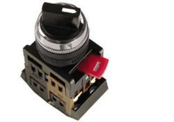 Перекл. АLCLR-22 I-0-IIчерн.ключ3фикс.240В 1з+1р ИЭК