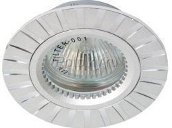 Светильник встраиваемый Feron GS-M393 потолочный MR16 G5.3 серебристый