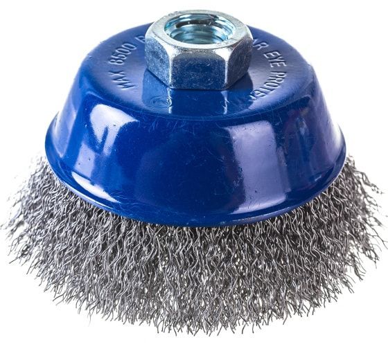 Кордщетка для МШУ чашеобразная мягкая ПРАКТИКА  90 мм М14 (1шт.) блистер