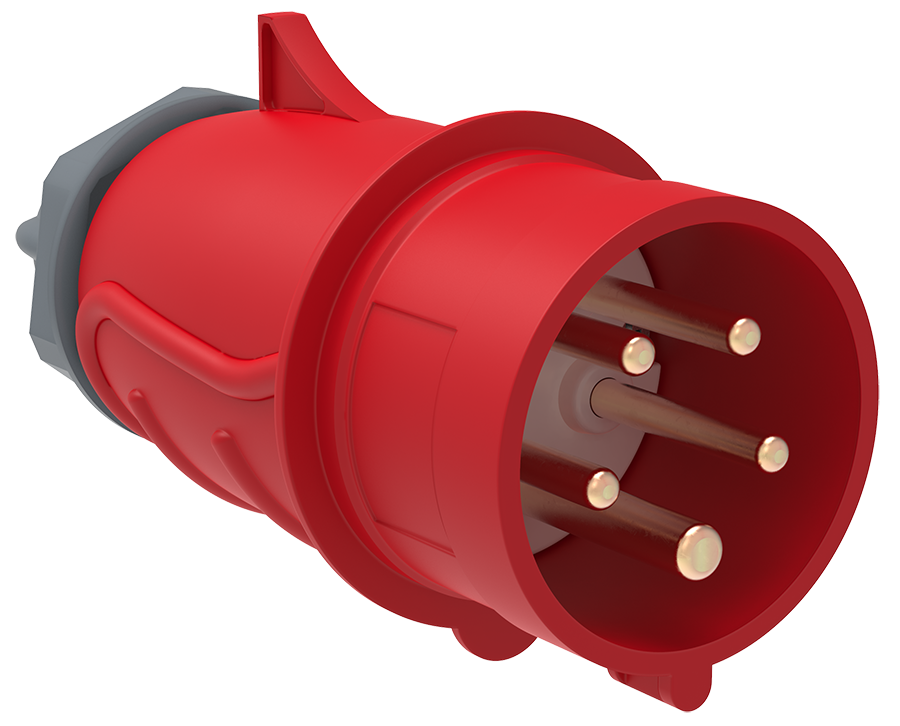Вилка переносная ССИ-015 16А-6ч/200/346-240В/415В 3Р+РЕ+N IP44 MAGNUM ИЭК