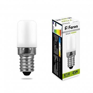 Лампа светодиодная - Feron 2Вт 230В Е14 4000К LB-10 для холодильника