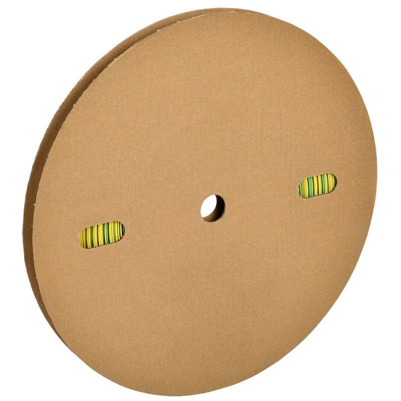 Трубка термоусадочная ТТУ нг-LS 6/3 желто-зеленая IEK