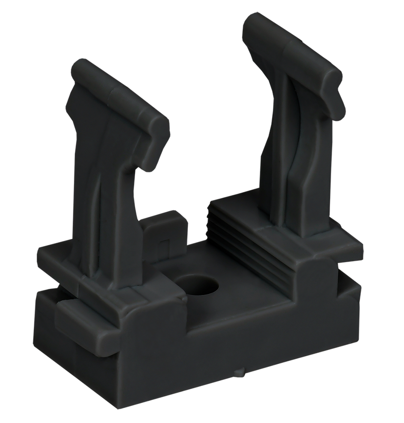 Держатель с защелкой для гофрированных труб под монтажный пистолет CFM25 черный IEK