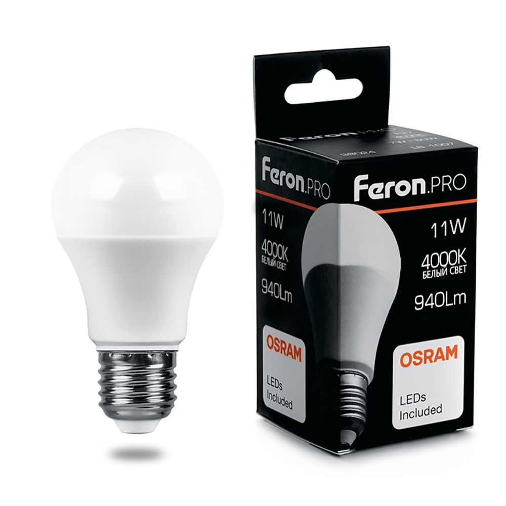 Лампа светодиодная Feron.PRO LB-1011 Шар E27 11W 4000K