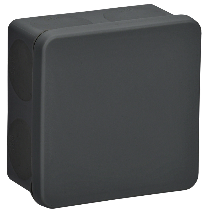 Коробка КМ42435 для о/п безгалогенная (HF) 80х80х40мм IP67 черная IEK