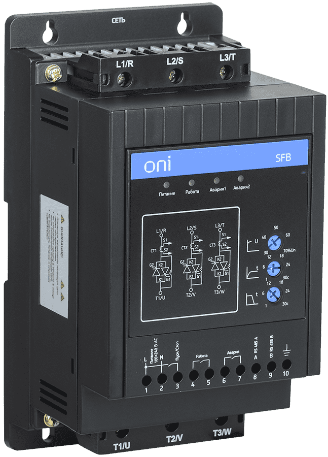 Устройство плавного пуска SFB 3Ф 380В 11кВт 22A Uупр 110-220В Modbus ONI
