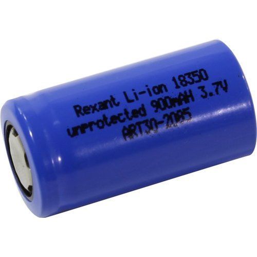 Аккумулятор 18350 unprotected Li-ion 900 mAH 3.7 В REXANT