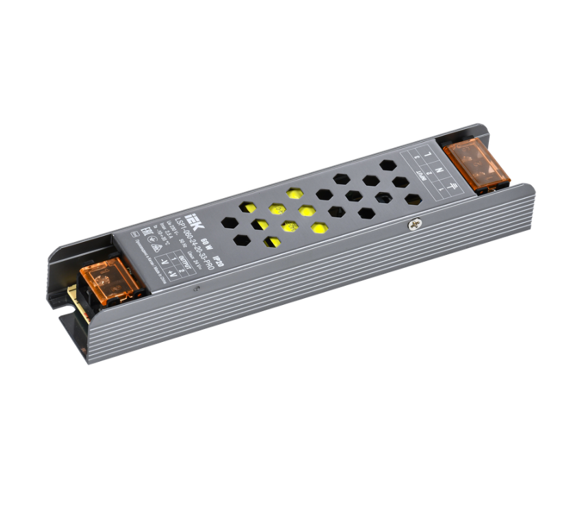 Драйвер LED ИПСН-PRO 60Вт 24В клеммы IP20 IEK