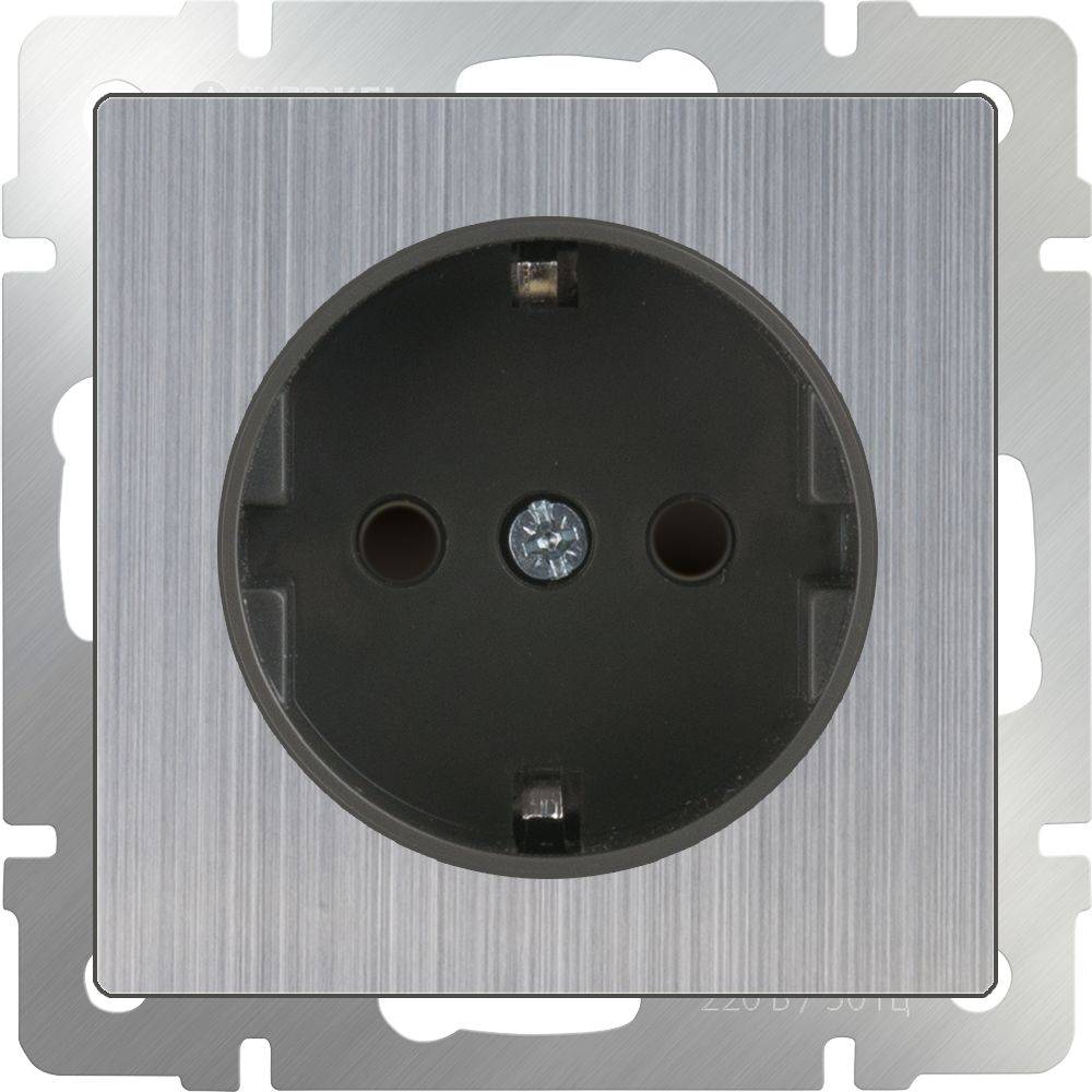WERKEL Роз. 1-мест с/з с/у з/ш 16А 220В глянцевый никель IP44