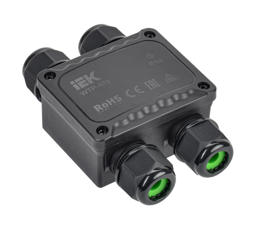 Коробка распределительная герметичная WTP-403 4 ввода IP68 IEK