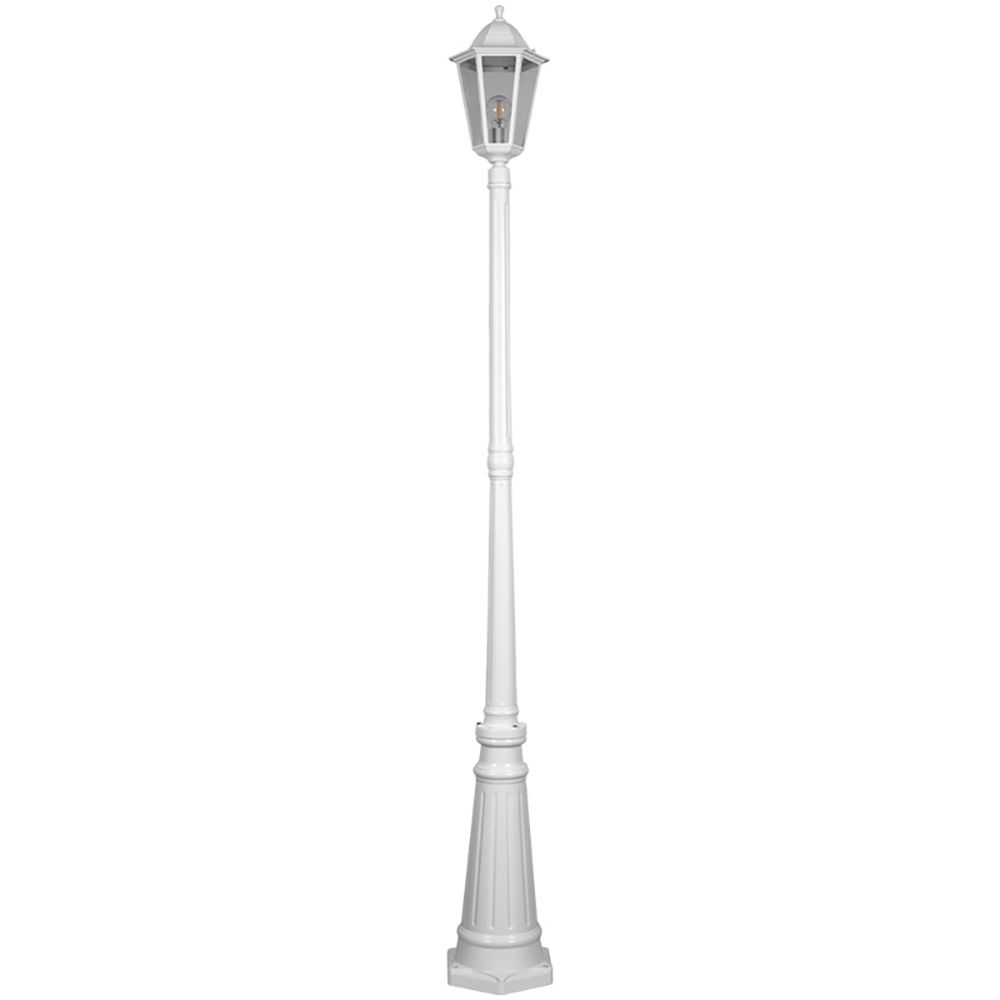 Светильник садово-парковый Feron 6211 столб 100W E27 230V, белый