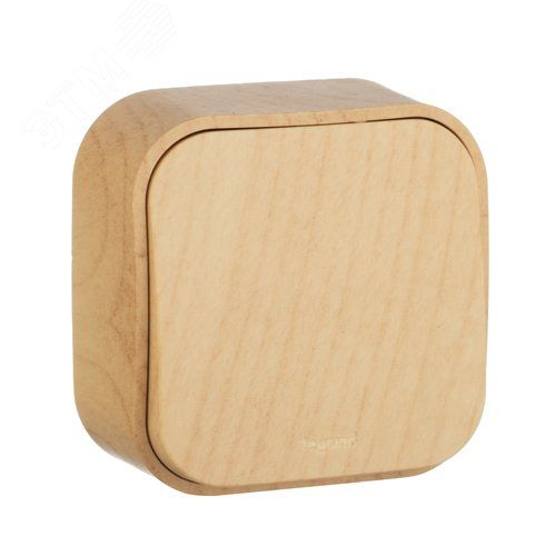 QUTEO Выключатель 1-клав. для откр.уст. схема 1 10АХ дерево