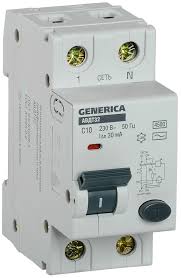 Авт.выкл.диф.тока АВДТ-32, 32А, 2Р, С, 30мА ИЭК GENERICA